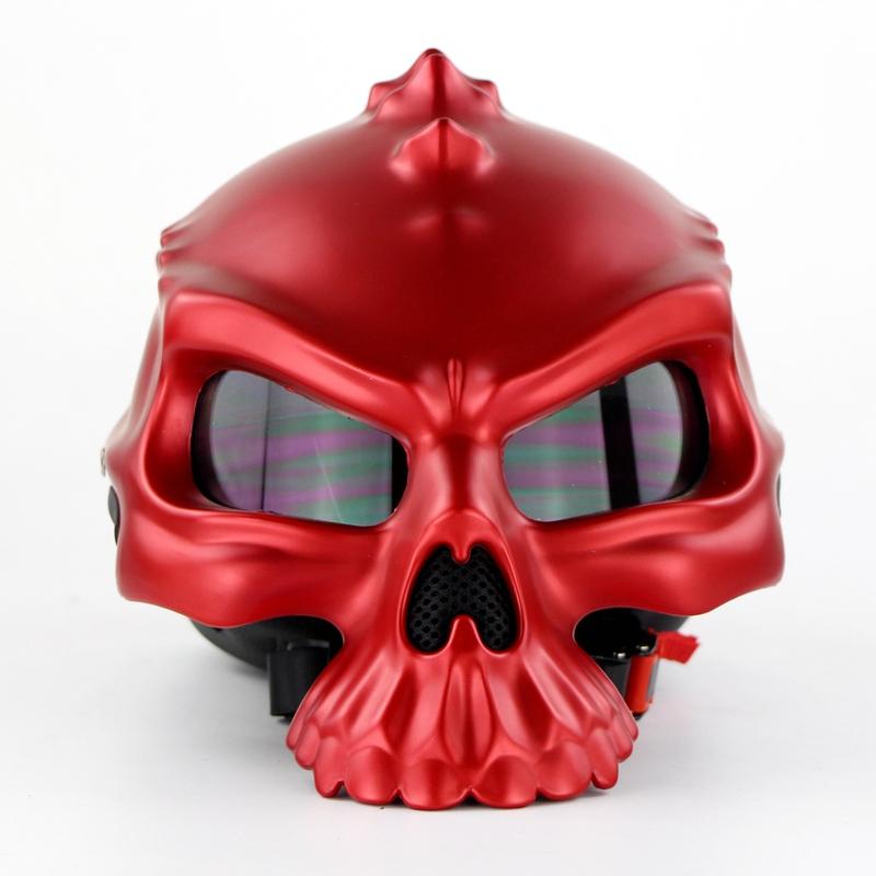Skull Motorcycle Helmet - Perfenq