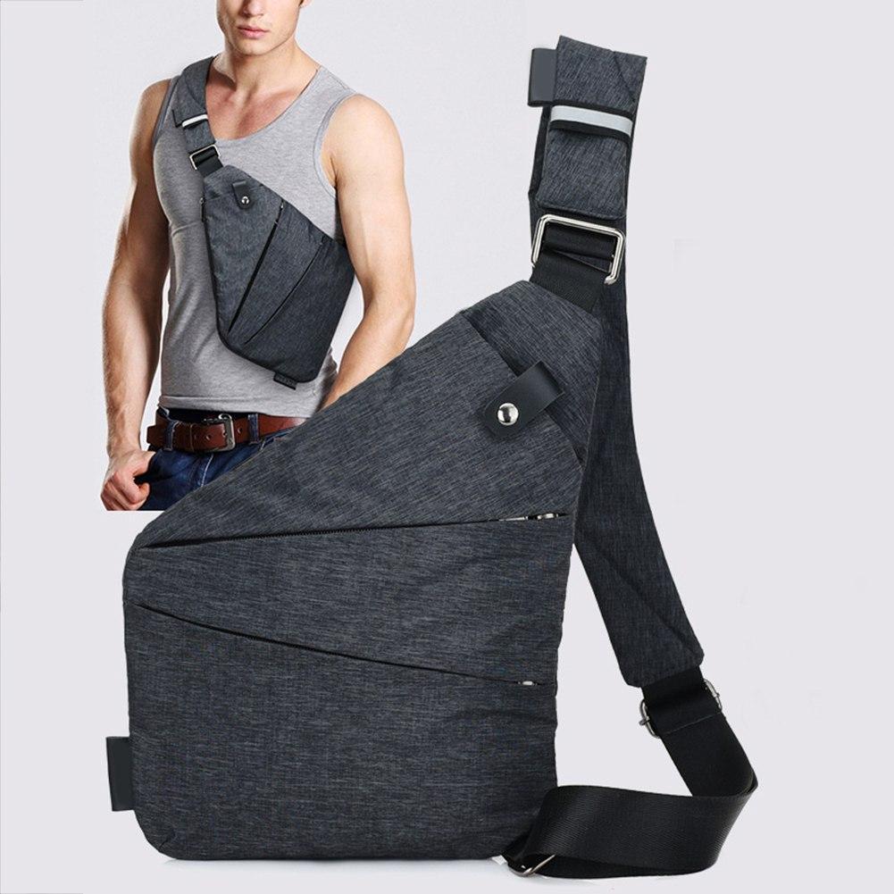 Anti Theft Single Shoulder Compact Crossbody Bag for Men - Perfenq