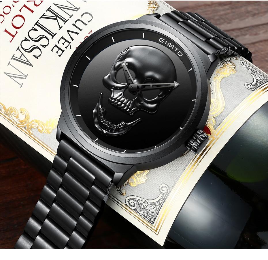 3D Luxury Skull Watch for Men - Perfenq