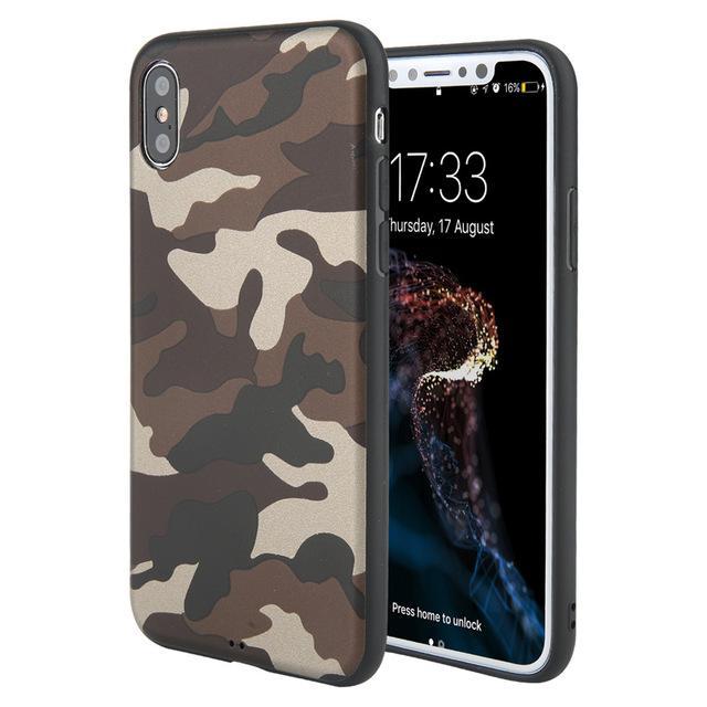 Army Green Camouflage Case For all iPhones - Perfenq