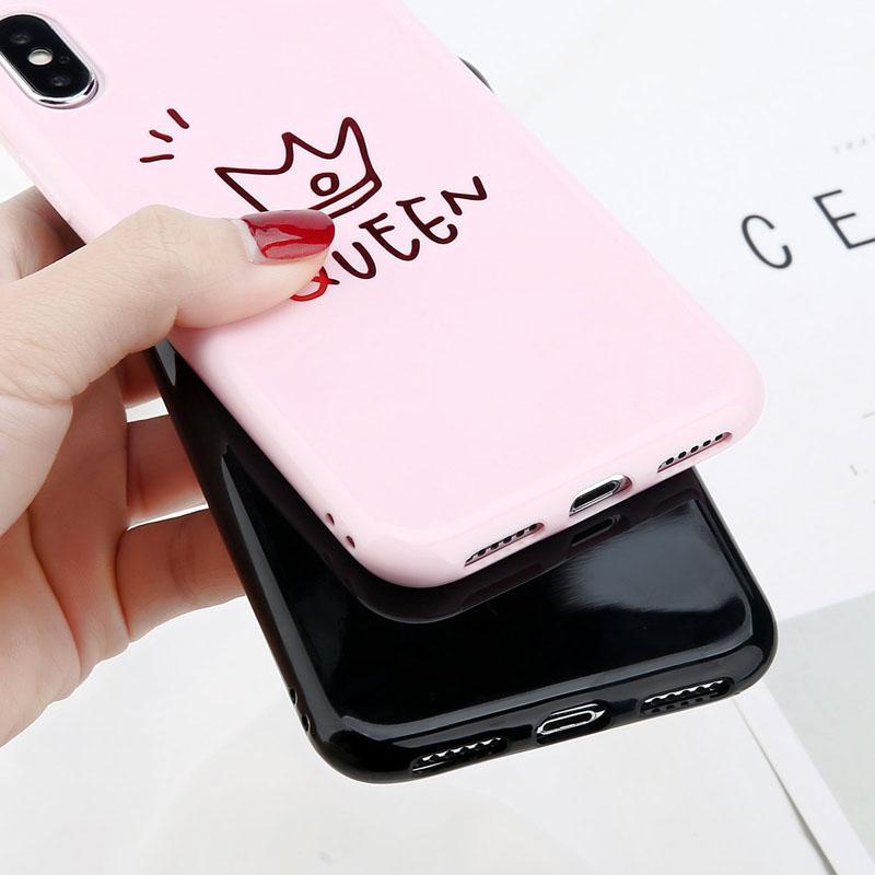 King Queen iPhone Case for Couples (All iPhones) - Perfenq