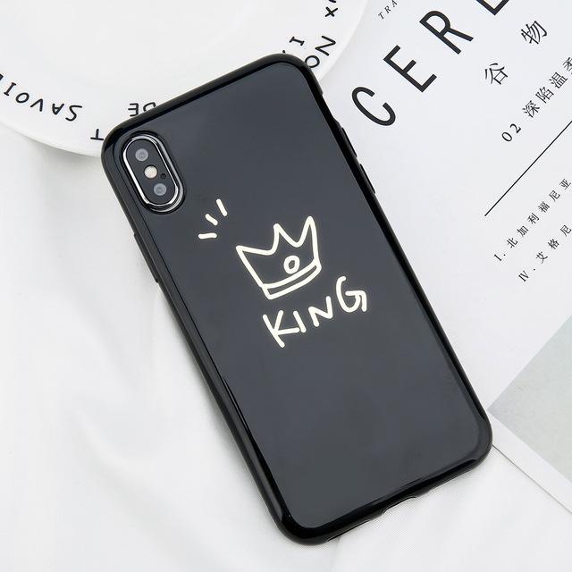 King Queen iPhone Case for Couples (All iPhones) - Perfenq