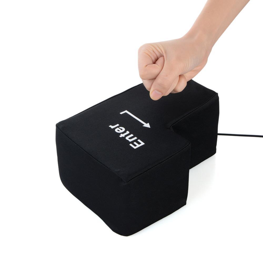 Giant Enter Button - Anti Stress Button USB Pillow - Perfenq