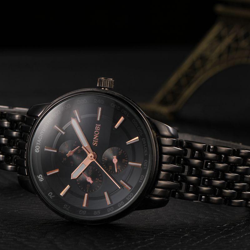 Full Steel Waterproof Wrist Watch for men - Perfenq