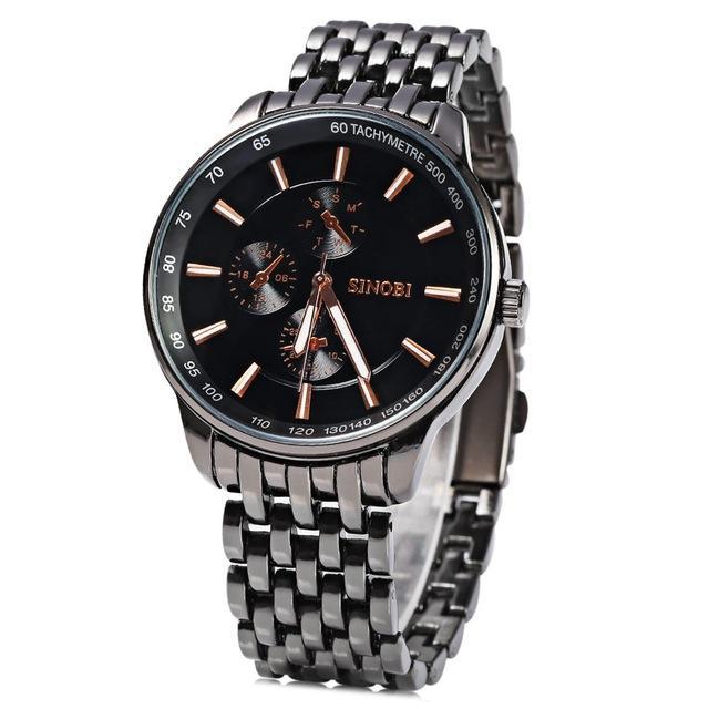 Full Steel Waterproof Wrist Watch for men - Perfenq