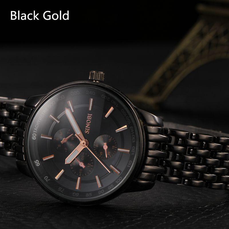 Full Steel Waterproof Wrist Watch for men - Perfenq