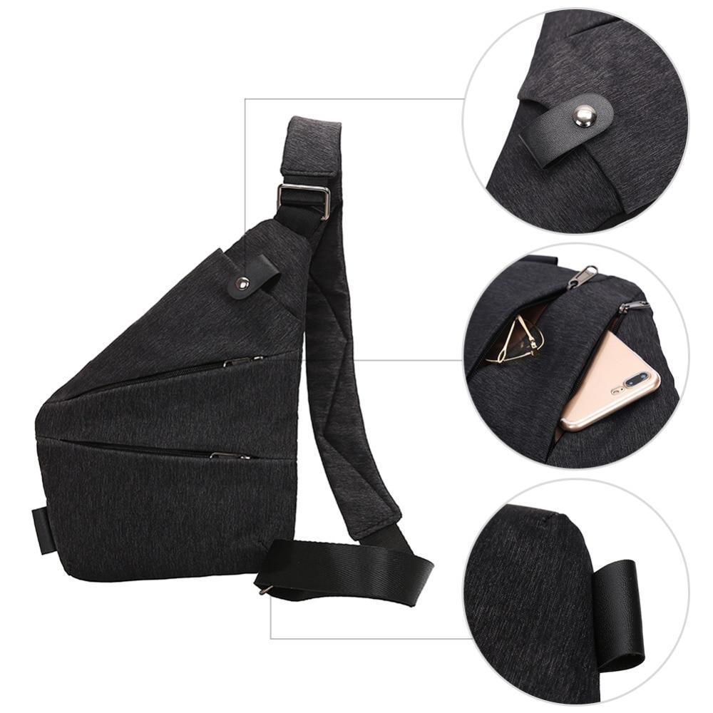 Anti Theft Single Shoulder Compact Crossbody Bag for Men - Perfenq