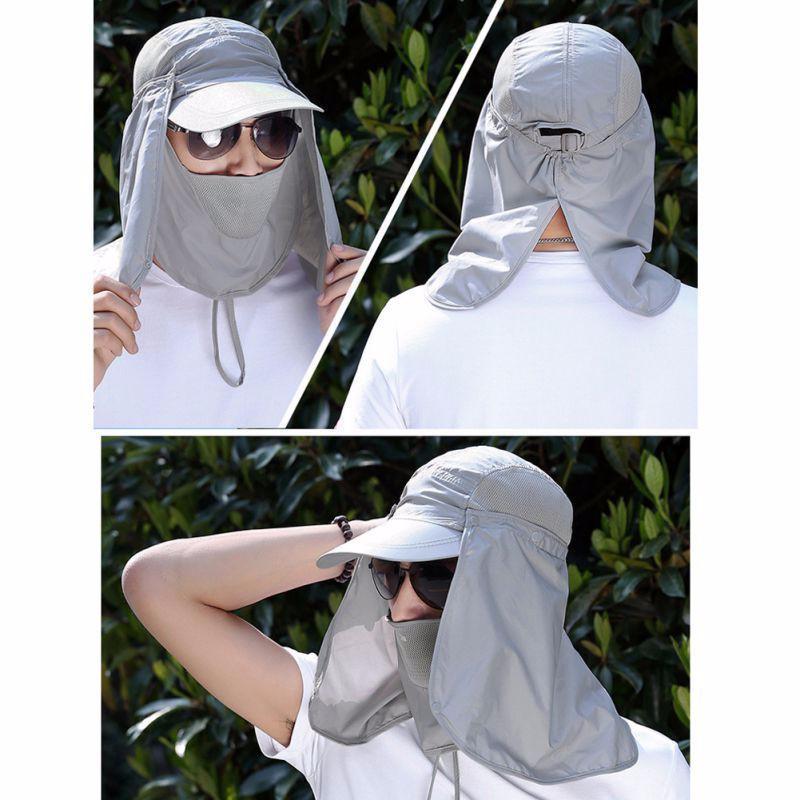 Cap With Neck Flap - 360 Degree UV Protection Cap - Perfenq