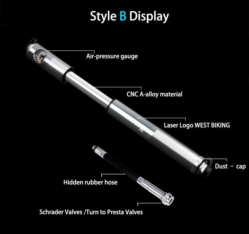 Multi-Purpose Mini Portable Bike Pump - Perfenq