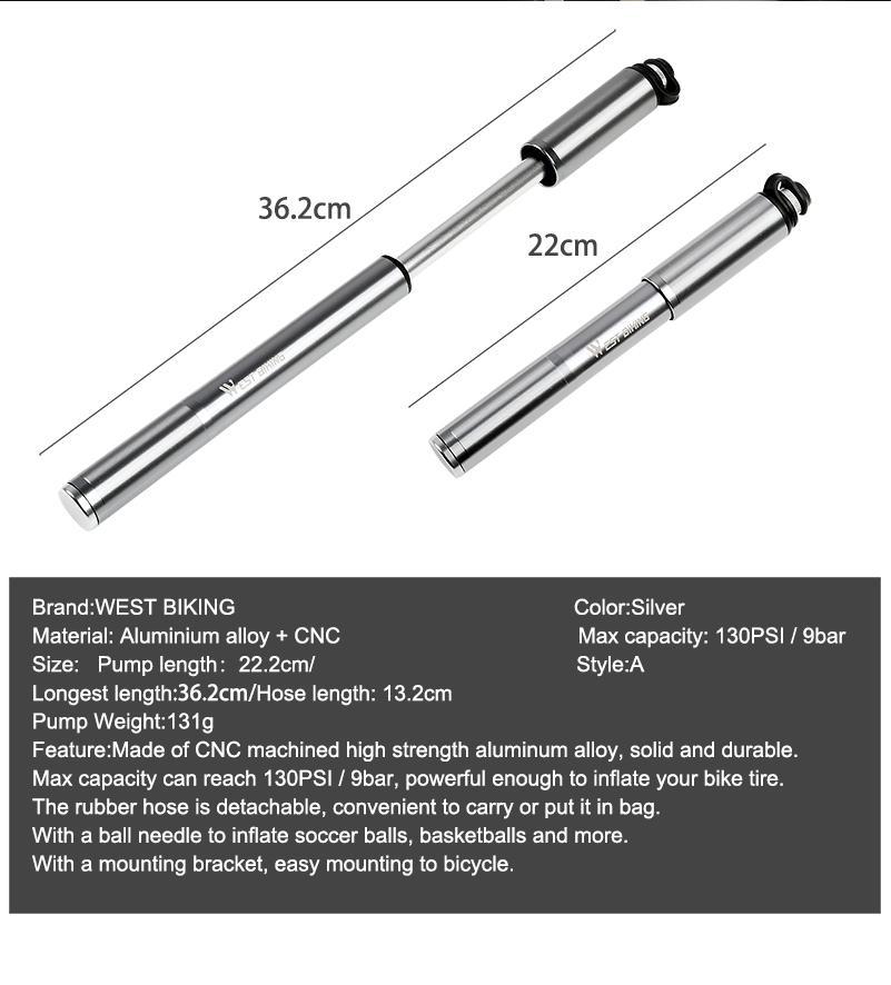 Multi-Purpose Mini Portable Bike Pump - Perfenq