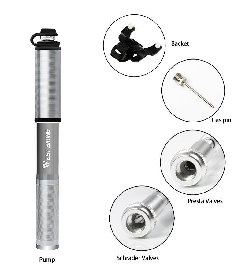 Multi-Purpose Mini Portable Bike Pump - Perfenq