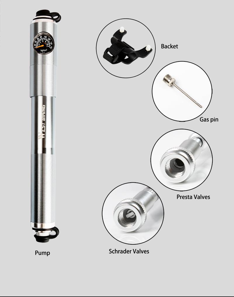 Multi-Purpose Mini Portable Bike Pump - Perfenq