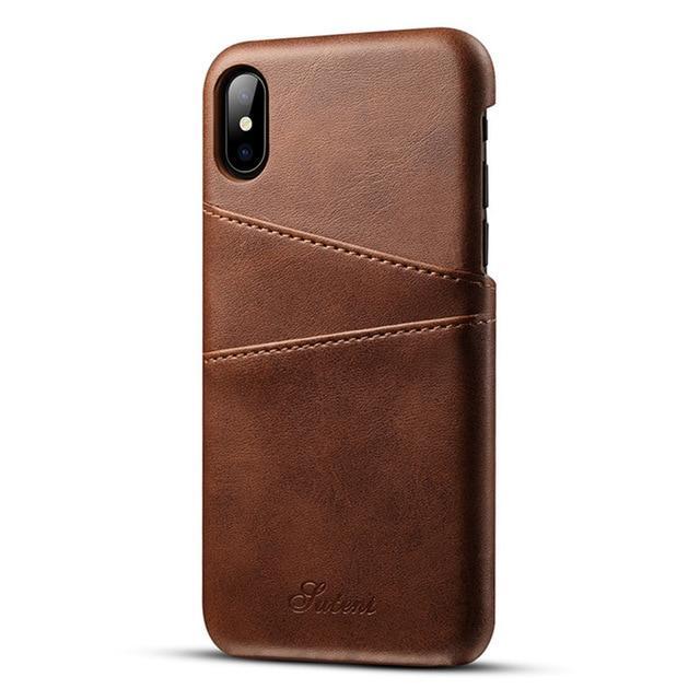 iPhone XS, XS Max & XR Slim PU Leather Case (Now for all iPhones) - Perfenq