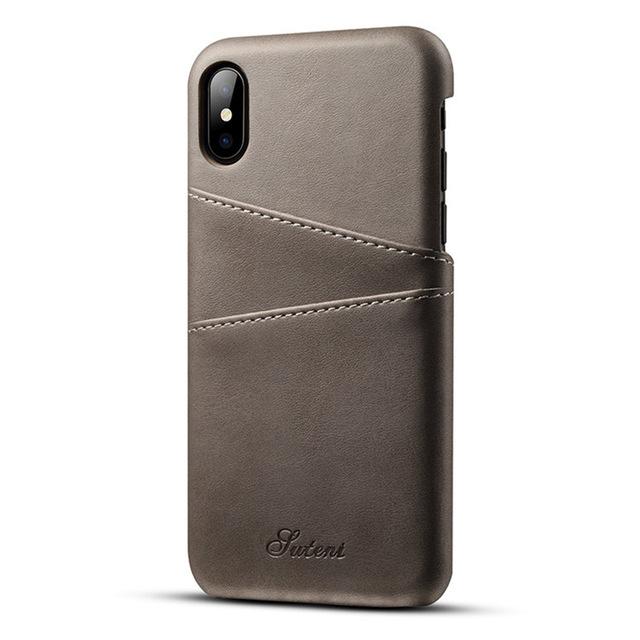 iPhone XS, XS Max & XR Slim PU Leather Case (Now for all iPhones) - Perfenq