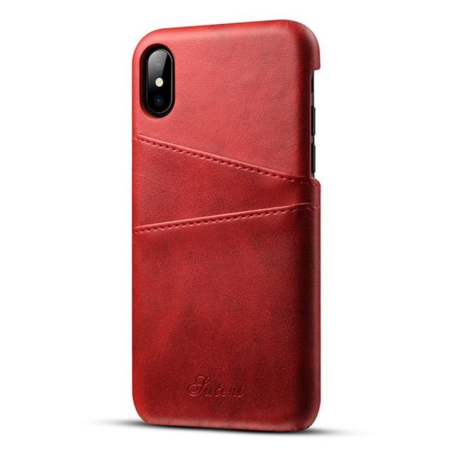 iPhone XS, XS Max & XR Slim PU Leather Case (Now for all iPhones) - Perfenq