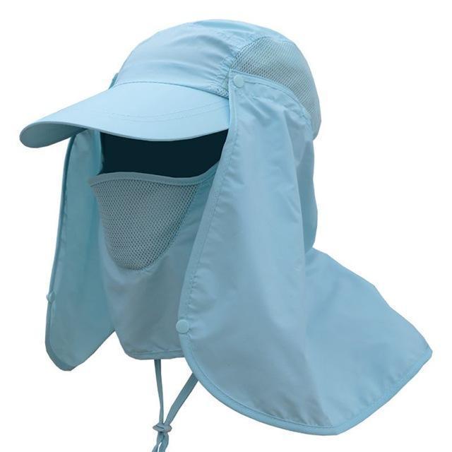 Cap With Neck Flap - 360 Degree UV Protection Cap - Perfenq