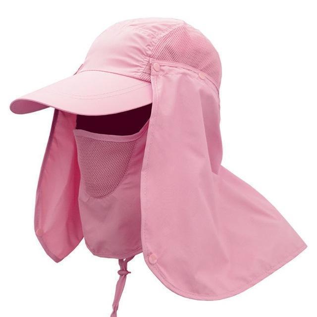 Cap With Neck Flap - 360 Degree UV Protection Cap - Perfenq