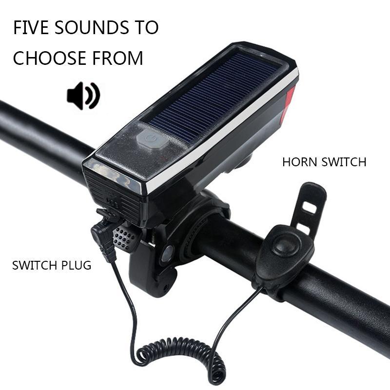 Multi-Function Solar Power Bike Light - Perfenq