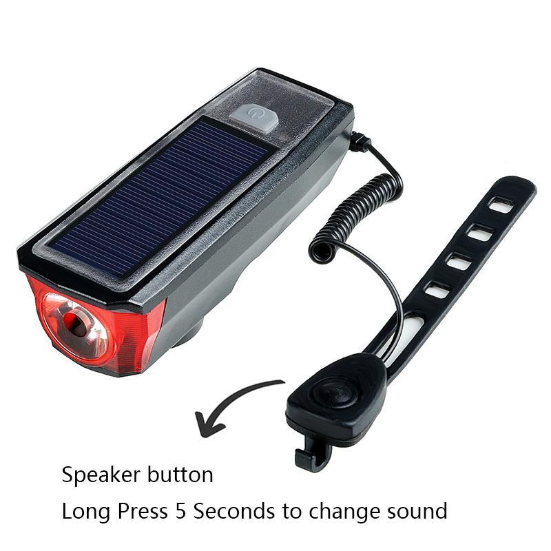 Multi-Function Solar Power Bike Light - Perfenq