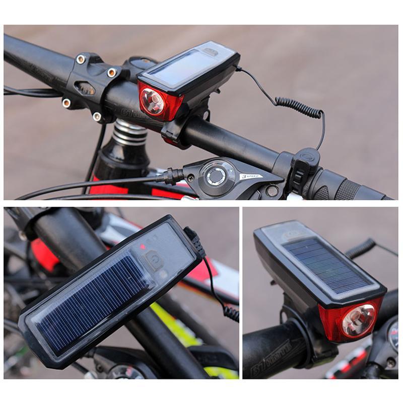 Multi-Function Solar Power Bike Light - Perfenq
