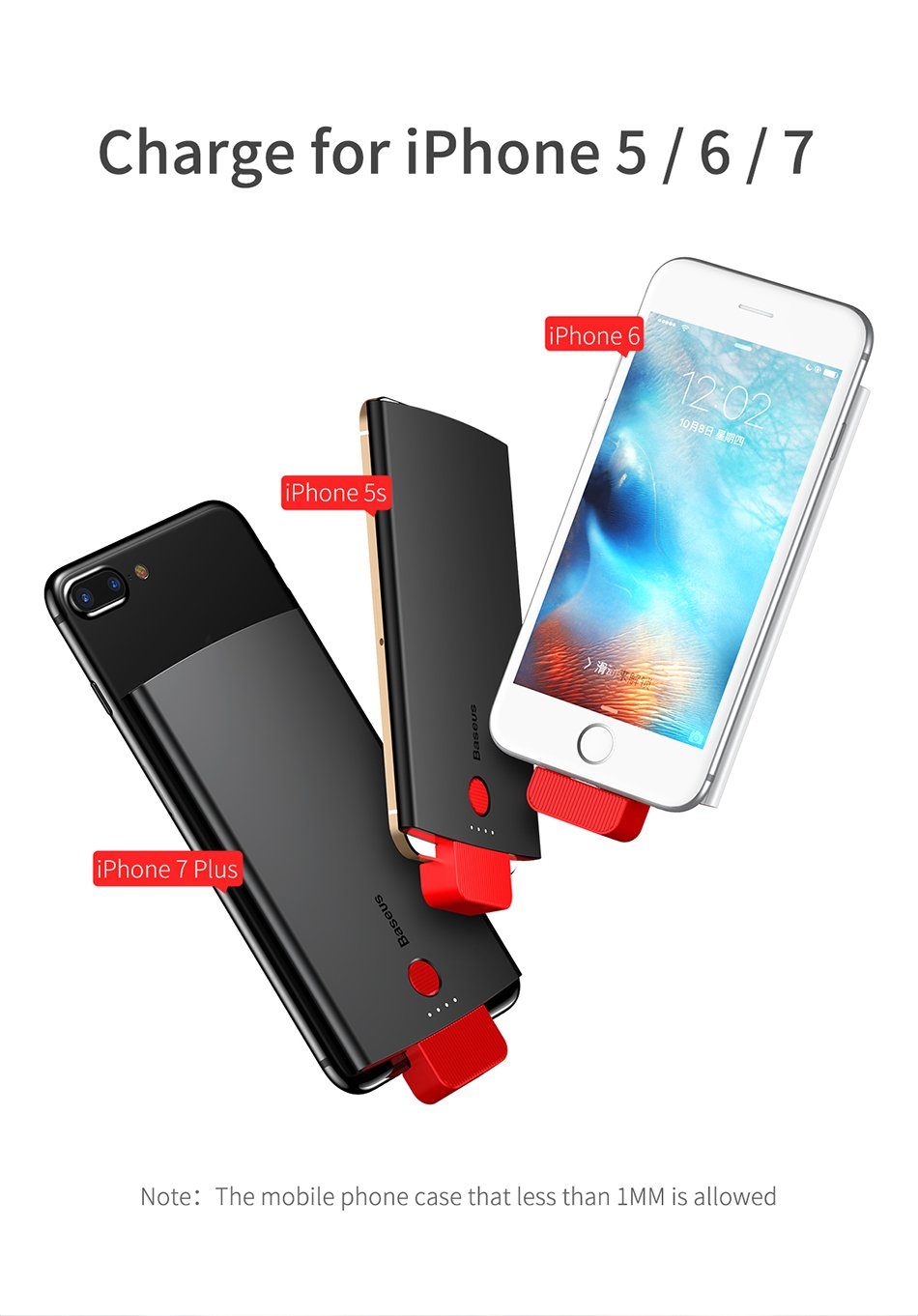 iPhone Backpack - Ultra Sleek Battery Case (4000 mAh) - Perfenq