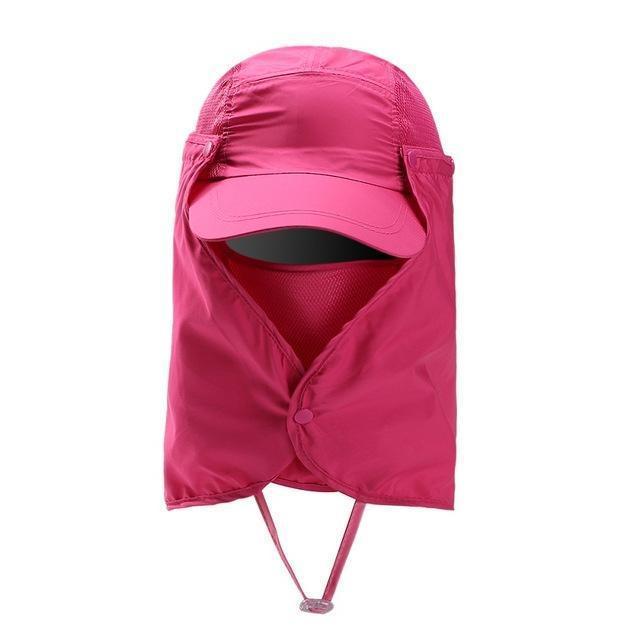 Cap With Neck Flap - 360 Degree UV Protection Cap - Perfenq