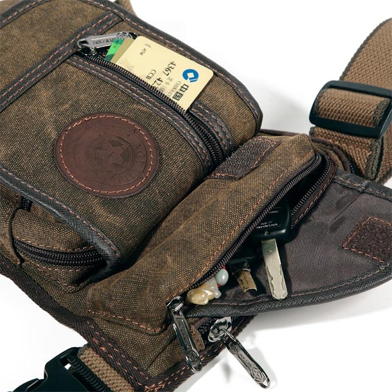 Multi-Purpose Canvas Motorcycle Leg Bag - Perfenq