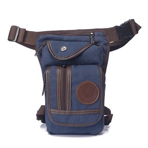 Multi-Purpose Canvas Motorcycle Leg Bag - Perfenq