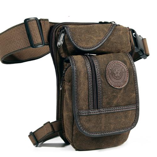 Multi-Purpose Canvas Motorcycle Leg Bag - Perfenq