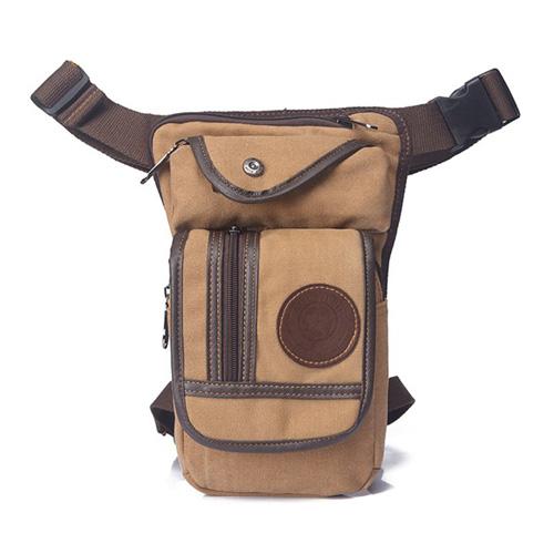 Multi-Purpose Canvas Motorcycle Leg Bag - Perfenq