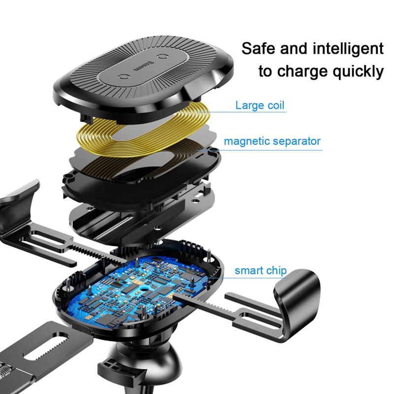 Qi Fast Wireless Charging Car Mount (Sale ending today) - Perfenq
