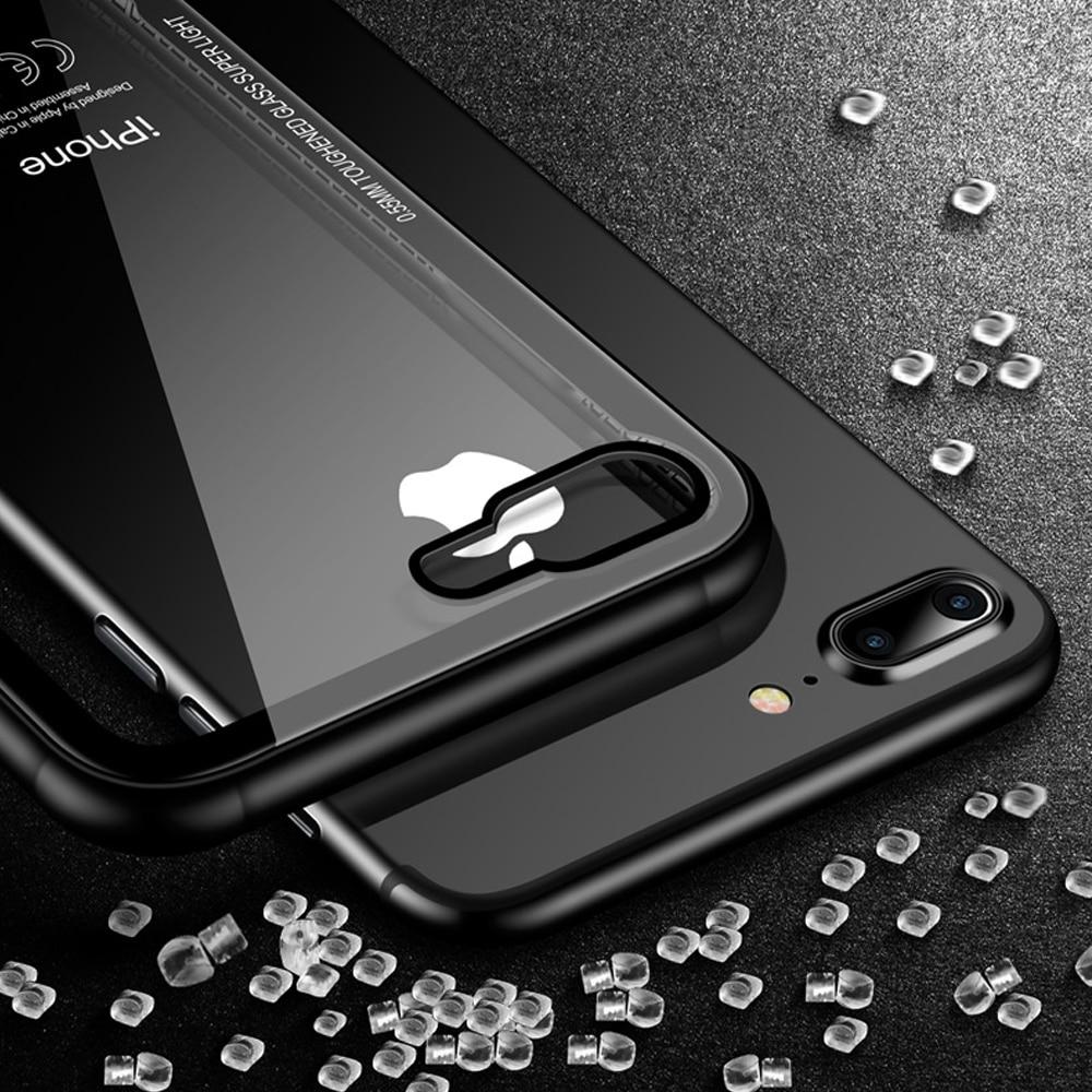 iPhone XS, XS Max, XR Tempered Glass Case with Soft Silicone Edge - Perfenq