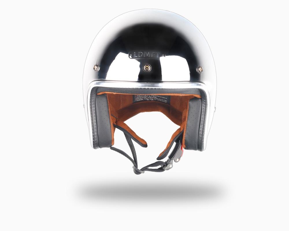 Premium Silver Chrome Helmet - Perfenq