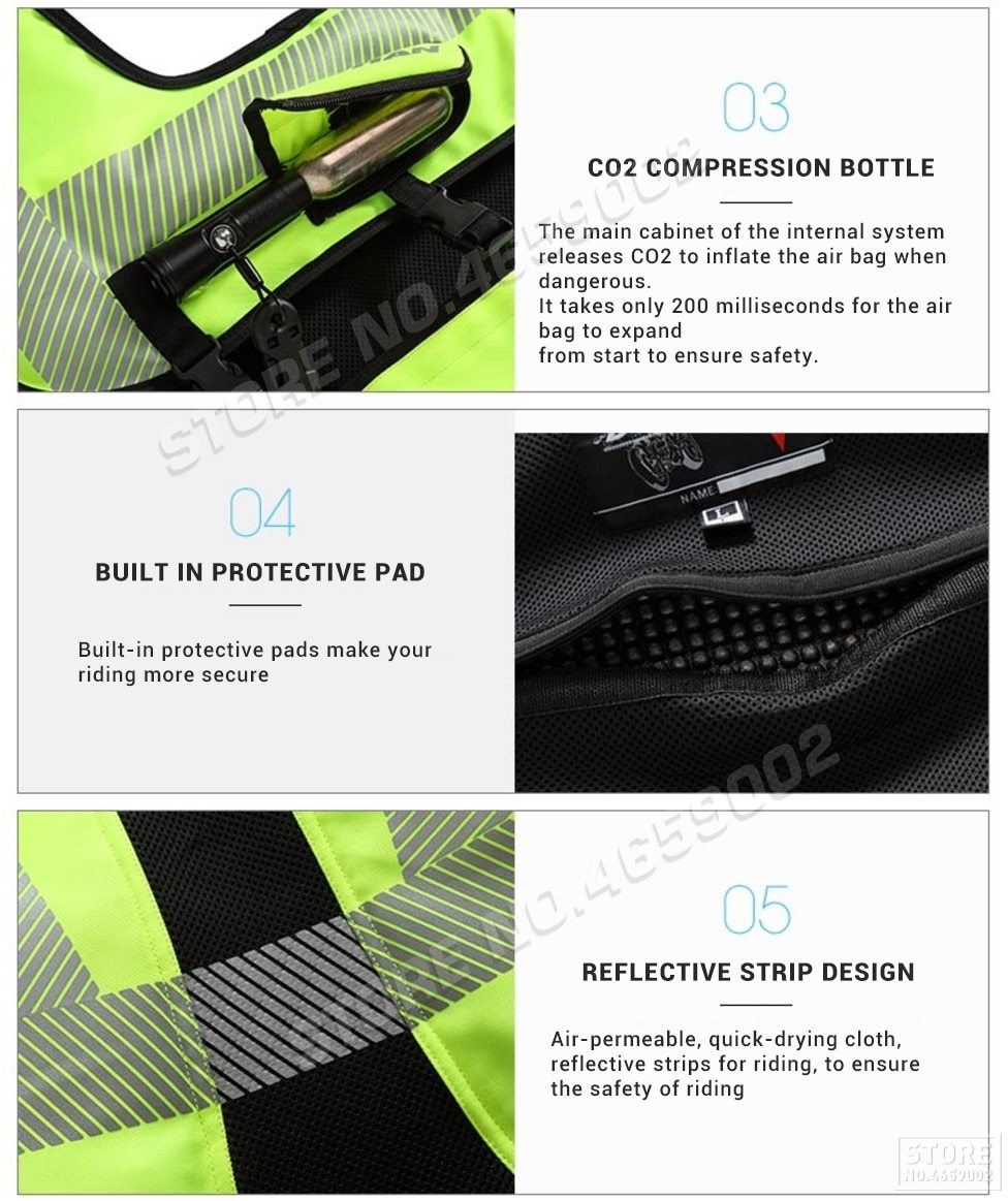 Motorcycle Air-bag Vest - Perfenq