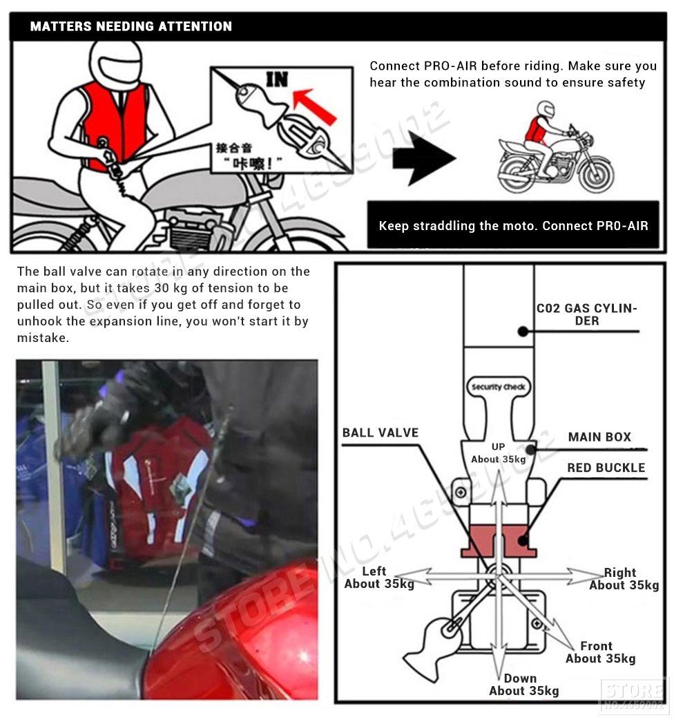 Motorcycle Air-bag Vest - Perfenq