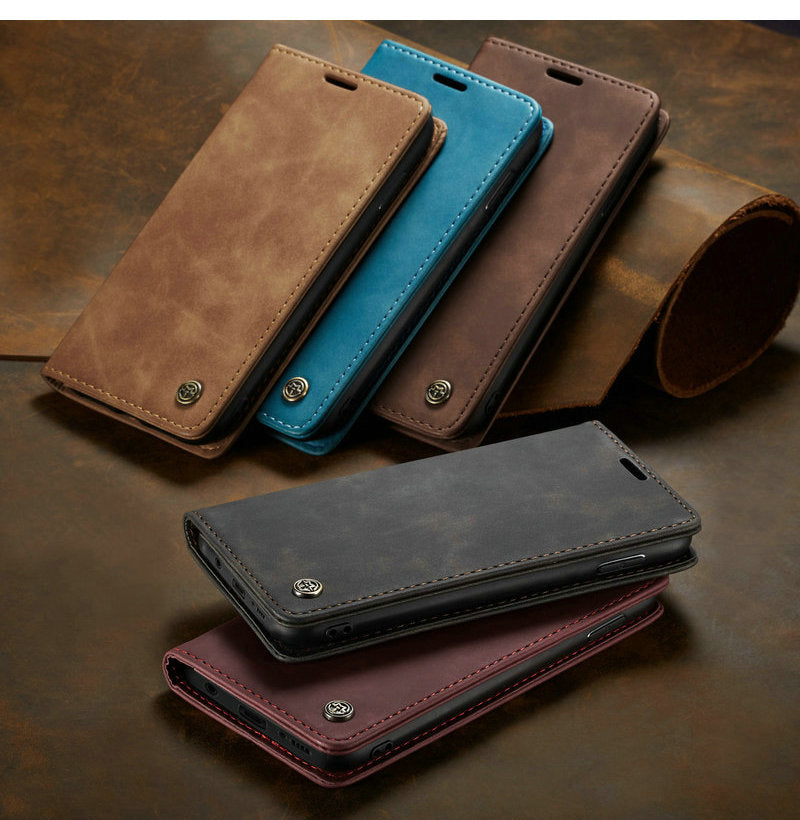 Samsung Galaxy S10 / S10E / S10 Plus Magnetic Wallet Leather Case - Perfenq