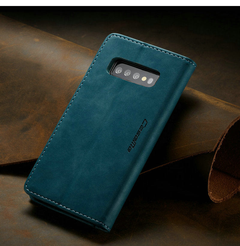 Samsung Galaxy S10 / S10E / S10 Plus Magnetic Wallet Leather Case - Perfenq