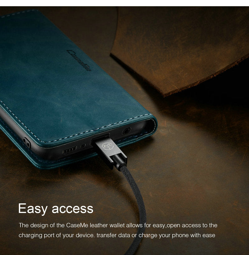 Samsung Galaxy S10 / S10E / S10 Plus Magnetic Wallet Leather Case - Perfenq