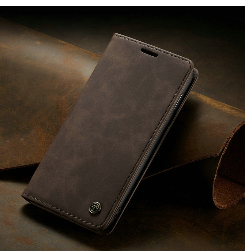 Samsung Galaxy S10 / S10E / S10 Plus Magnetic Wallet Leather Case - Perfenq