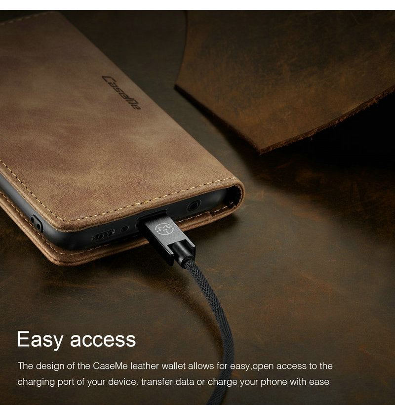 Samsung Galaxy S10 / S10E / S10 Plus Magnetic Wallet Leather Case - Perfenq
