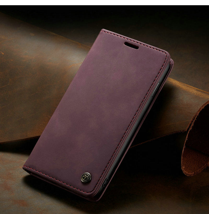 Samsung Galaxy S10 / S10E / S10 Plus Magnetic Wallet Leather Case - Perfenq