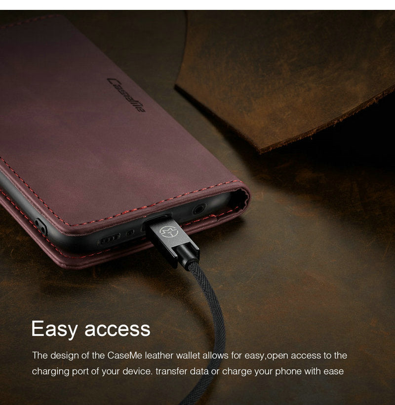 Samsung Galaxy S10 / S10E / S10 Plus Magnetic Wallet Leather Case - Perfenq