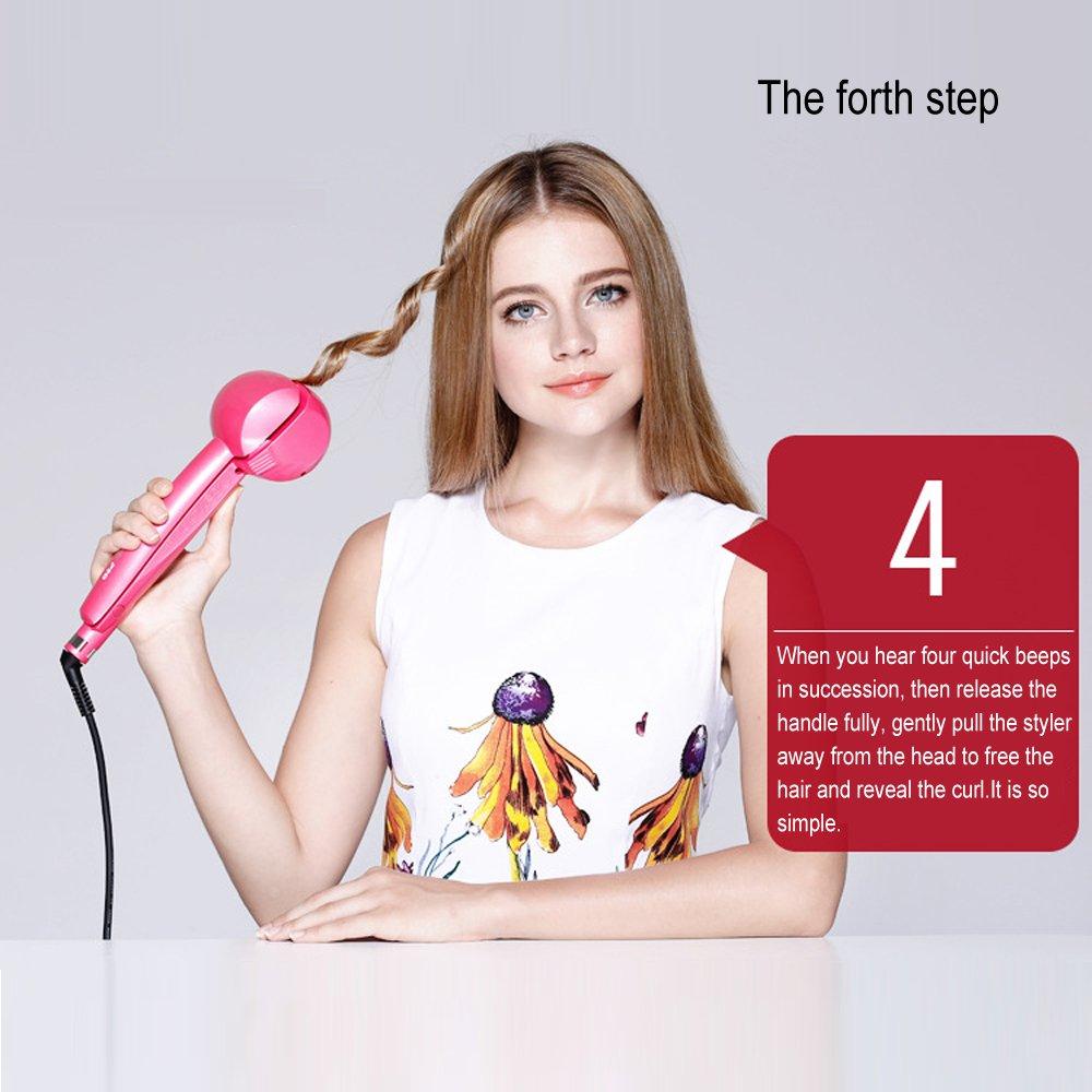 WXB Professional hair styling tools curler wand Female automatic LCD magic wrench ceramic heating care wave tool LCD display - Perfenq