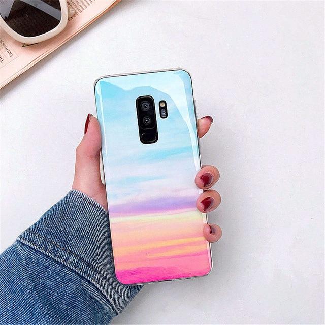 Luxury Marble Phone Case For Samsung Galaxy S10 S10E S9 S8 Plus S7 edge Case Silicone Cover For Samsung Galaxy Note 9 8 Case - Perfenq