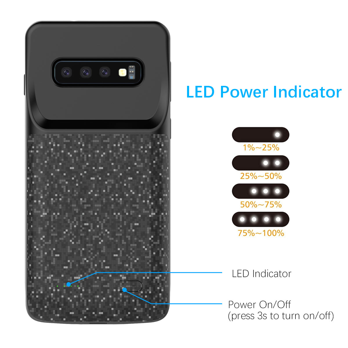 Samsung Galaxy S10 Plus / S10 E / S10 Battery Charger Case Cover - Perfenq