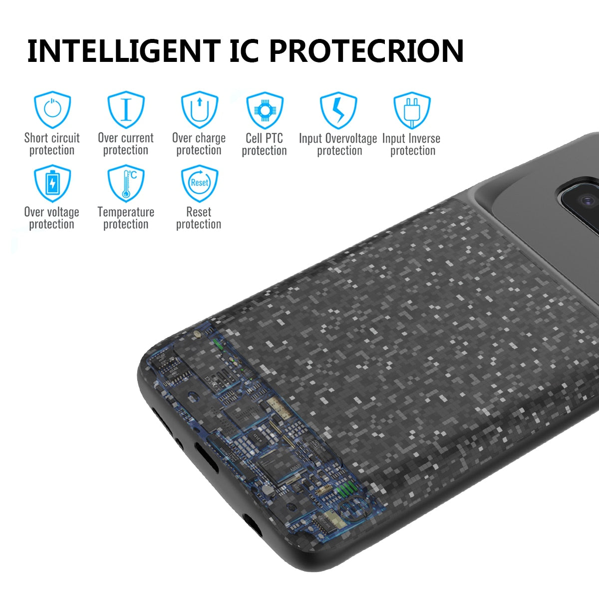 Samsung Galaxy S10 Plus / S10 E / S10 Battery Charger Case Cover - Perfenq