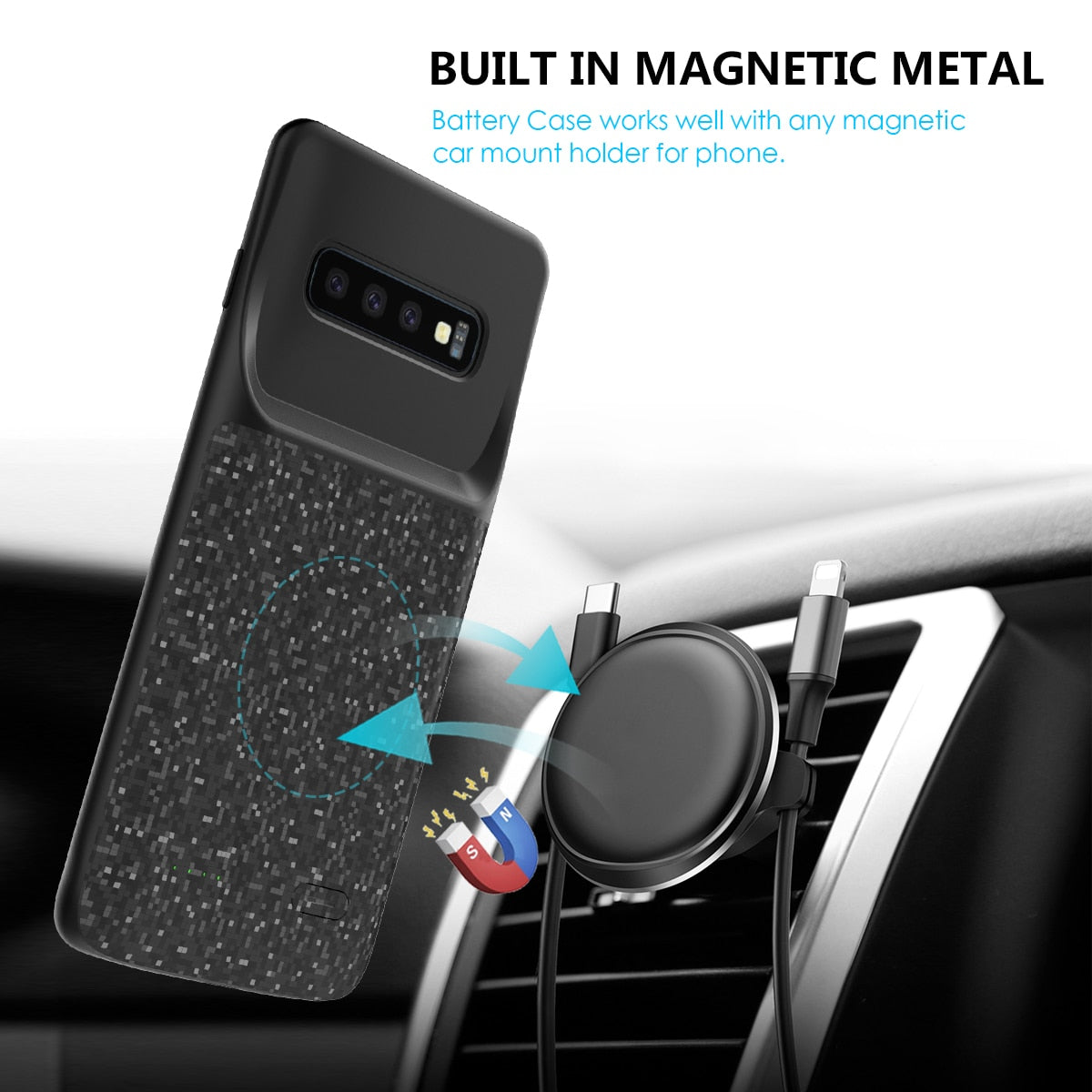 Samsung Galaxy S10 Plus / S10 E / S10 Battery Charger Case Cover - Perfenq