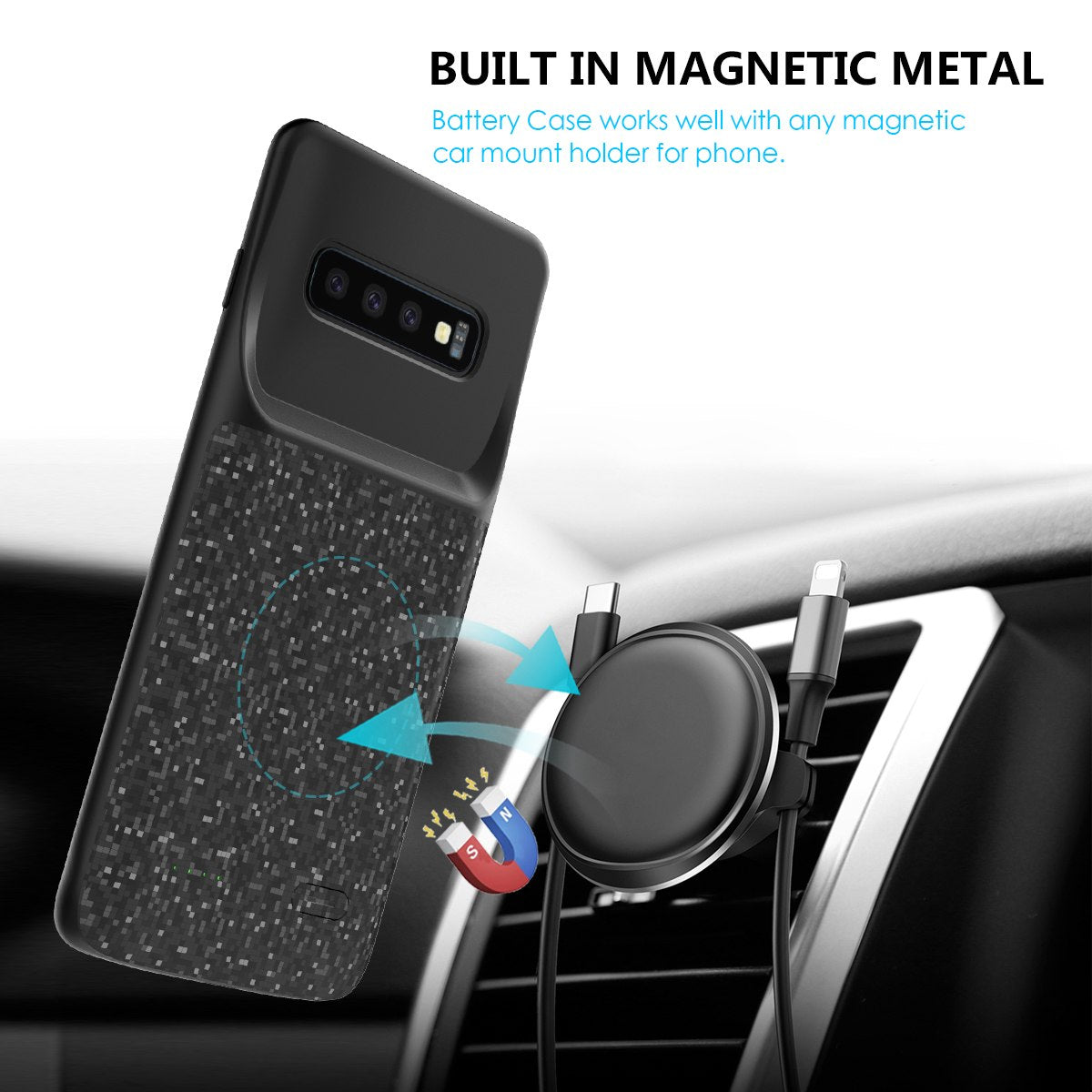 Samsung Galaxy S10 Plus / S10 E / S10 Battery Charger Case Cover - Perfenq