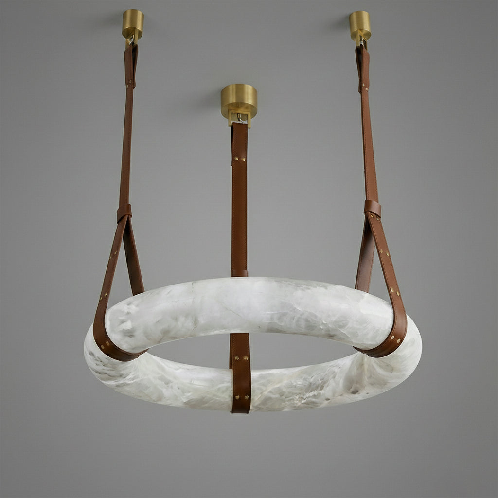 Premium Copper & Marble Pendant Light Perfect for Offices, Living Rooms & Dining Spaces
