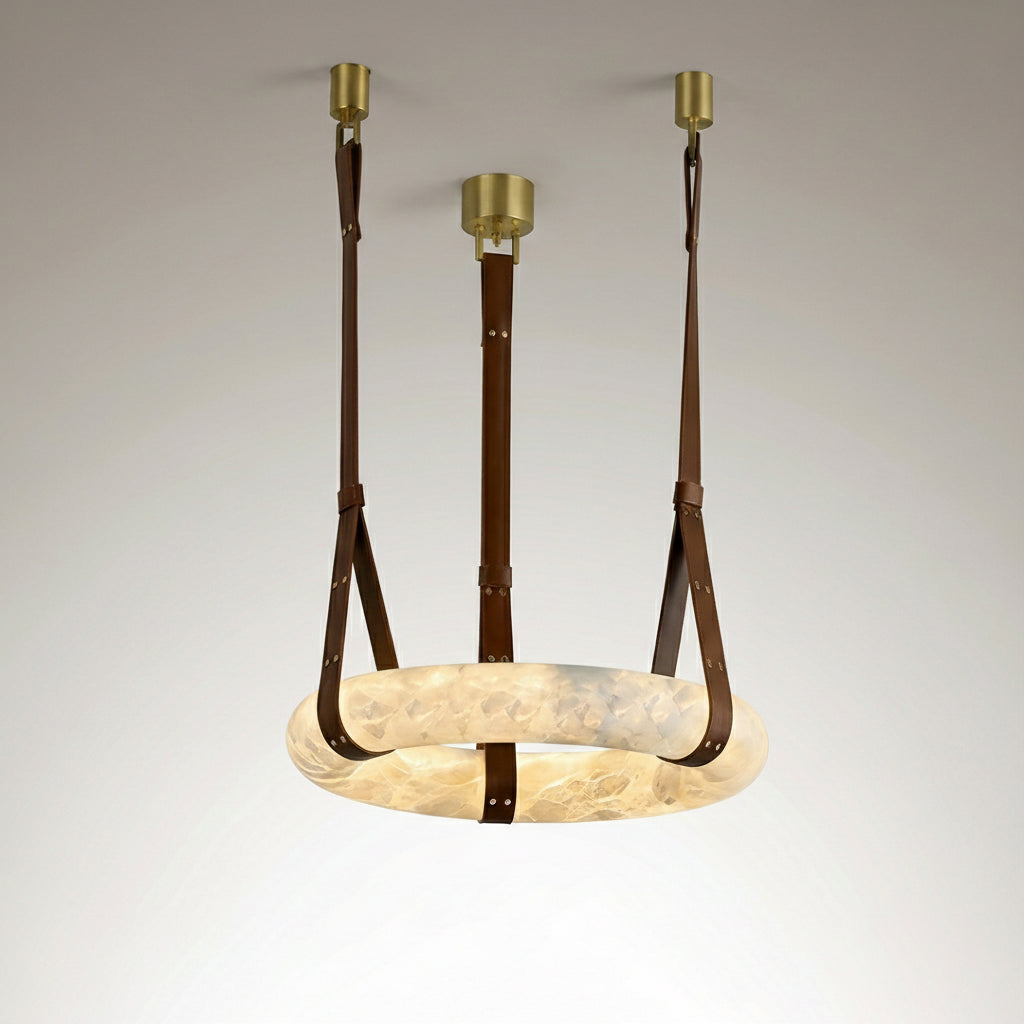 Premium Copper & Marble Pendant Light Perfect for Offices, Living Rooms & Dining Spaces